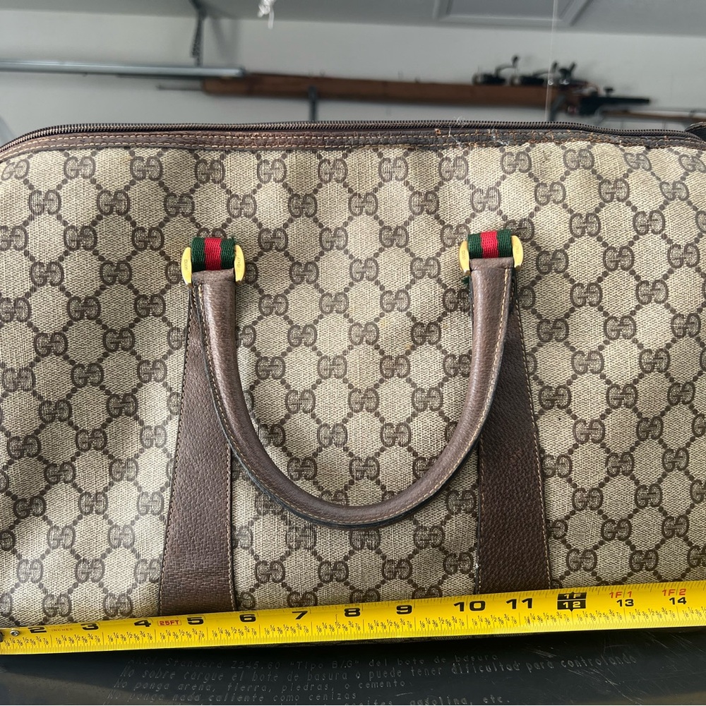Vintage Gucci canvas monogram Boston